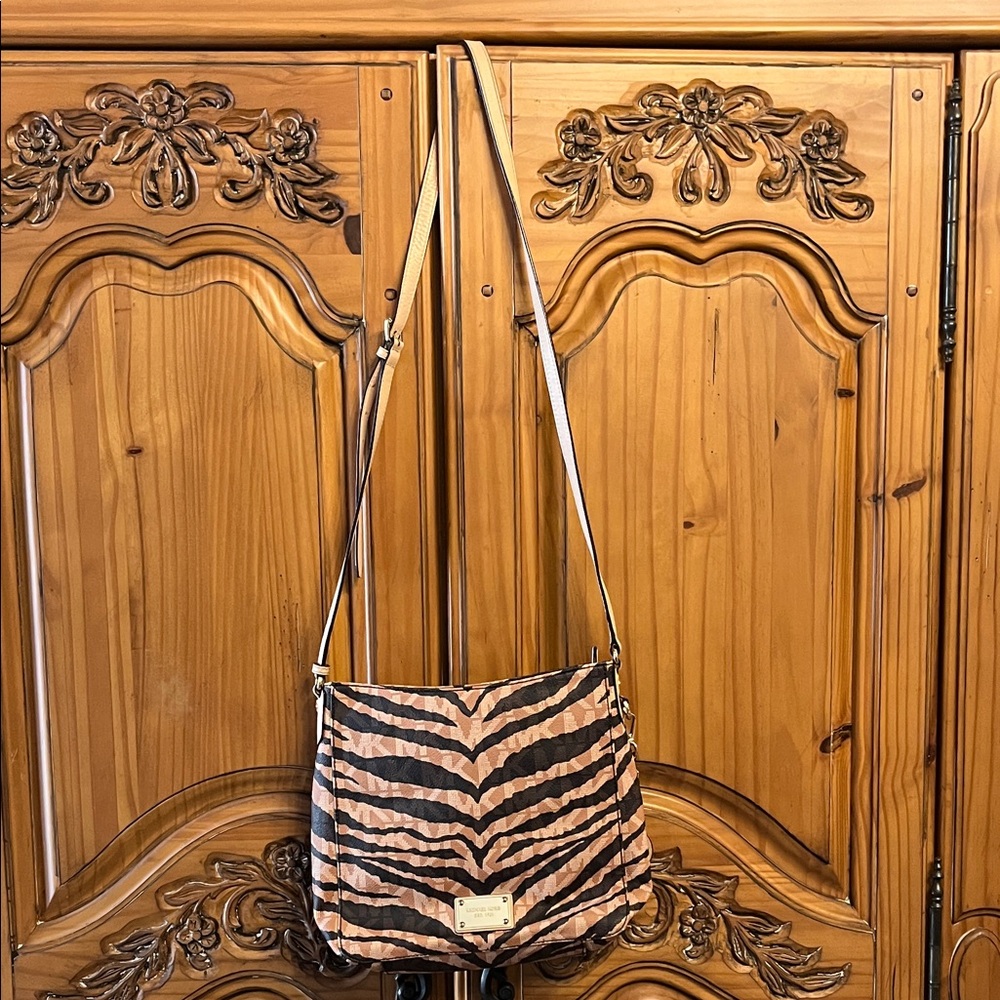 Michael Kors Zebra Stripe Crossbody Bag